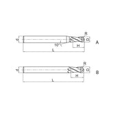 Solid carbide milling Ball nose cutter long shank High-performance machining EPM-2BL - Makotools Industrial Supply Tools for Metal Cutting